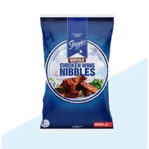 WINGS BUFFALO NIBBLES STEGGLES 4X1.5KG  (L12)(P72)