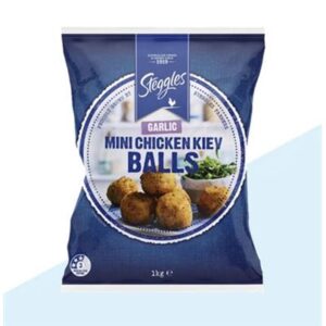 GARLIC CHICKEN MINI KIEV BALLS STEGGLES 1KG (6)  (L12)(P72)
