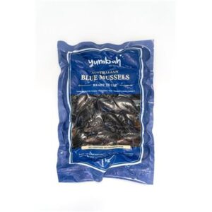 MUSSELS BLUE COOKED & CHILLED YUMBAH 1KG (15)