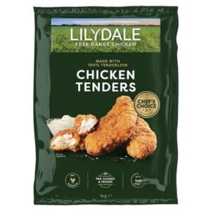 CHICKEN TENDERS FREE RANGE LILYDALE 1KG (6) (L12)(P72)