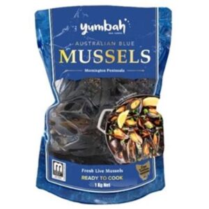 MUSSELS BLUE LIVE YUMBAH 1KG