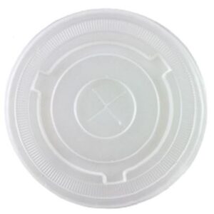 LID FLAT PLASTIC CLEAR TO SUIT (16OZ CUP 455ML ENVRIOCHOICE)  100PC (10SLV)