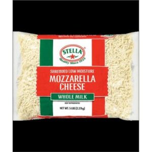 CHEESE STELLA SHREDDED MOZZARELLA FRZ 2.27KGX6