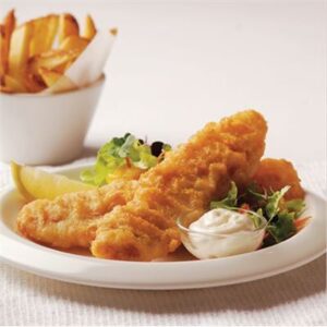 BARRAMUNDI FRZ SALTWATER BATTERED 40X75GM P/WEST #1874 (I)