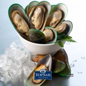 MUSSELS NZ HALF SHELL LARGE 20-30 1KG (10) SANFORD  (I)