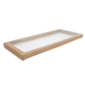 LID LARGE KRAFT TRAY 3 CATERING BOX (50)