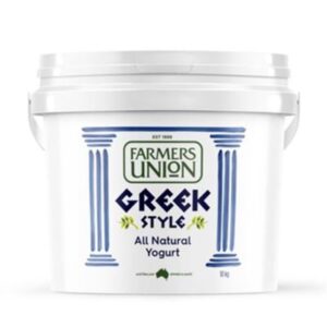 YOGHURT NATURAL GREEK STYLE FARMERS UNION 10KG (L16)(P64)