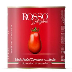 TOMATOES WHOLE PEELED ROSSO GARGANO 2.55KG (6)