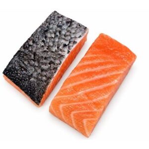 ATL SALMON PORTIONS FRESH SKIN ON 60G (KG) (A)
