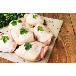 CHICKEN THIGH FILLET SKIN ON 5KG BAG #TFN