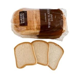 BREAD GLUTEN FREE WHITE LOAF 750gm (4) B/MAISON