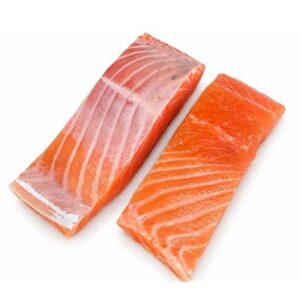 SKIN OFF SALMON PORTION 5 X 200G PTN 1KG PACK (SOLD BY 5KG CARTON - RANDOM WEIGHT) (A)