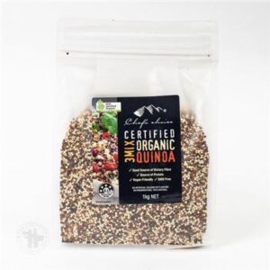 QUINOA ORGANIC MIXED TRI COLOURED CHEFS CHOICE 1KG (10)