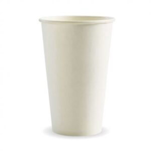 CUPS COFFEE WHITE PAPER SINGLE WALL 16OZ PINNACLE 50PC (20SL)