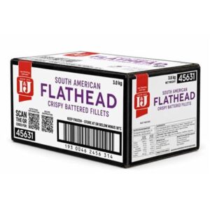 FISH CRISPY BATTERED FLATHEAD I&J (60X50GM) 3KG