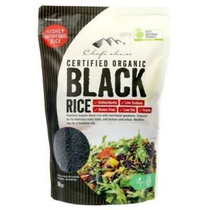 RICE ORGANIC BLACK CHEFS CHOICE 500GM (10)
