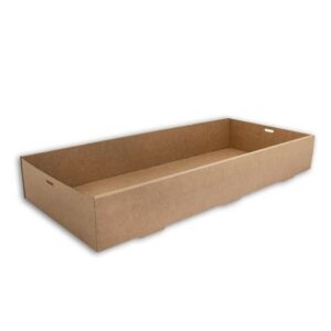 LARGE KRAFT TRAY 3 CATERING BOX (50)
