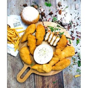 CHICKEN TENDERLOINS HAND CRAFTED PANKO 50-70gm 5KG CRAFTY CHOOKS