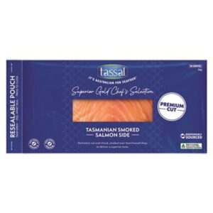FRESH TASSAL SUPERIOR GOLD CHEFS SELECTION PREMIUM SMOKED SALMON 1KG (A)